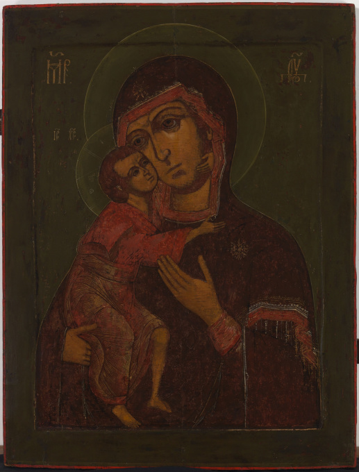No 1A The Mother of God Eleousa by Artista Sconosciuto