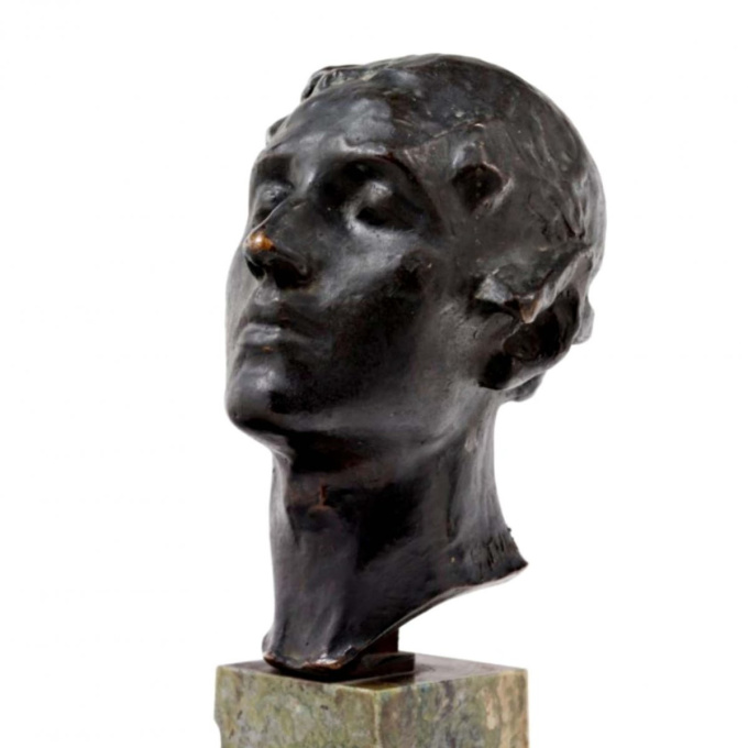 Bronze head - Titanic monument by Gertrude Vanderbilt Whitney