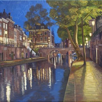 Gaardbrug - Blue Hour by Willem van der Hofstede