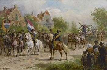 A peasant's parade by Otto Eerelman