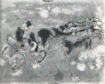 La Troika au Soir by Marc Chagall
