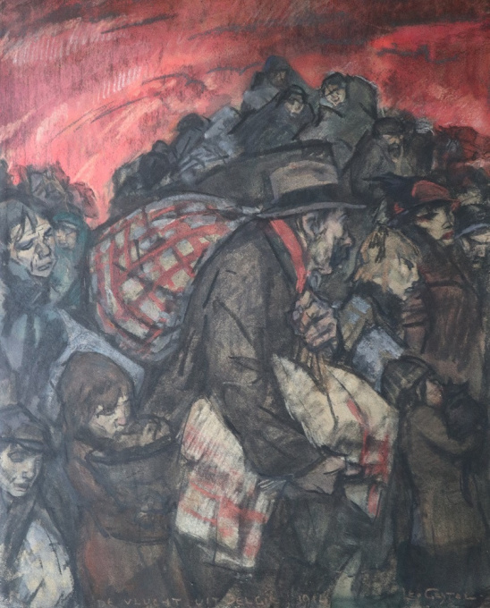 Belgian refugees 1914 by Leo Gestel
