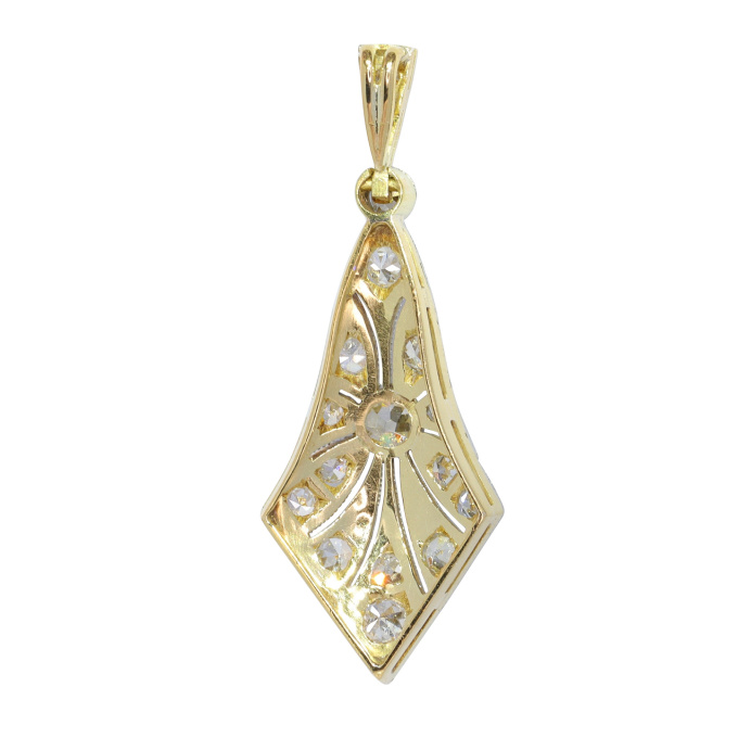 Vintage 1920's Art Deco diamond pendant by Artista Desconocido