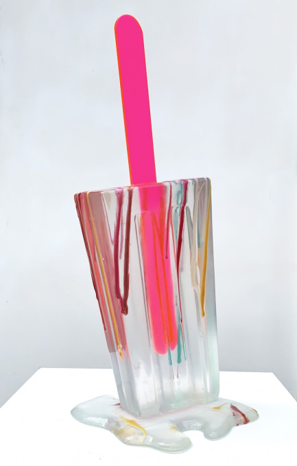 Spatter Clear Popsicle by Betsy Enzensberger
