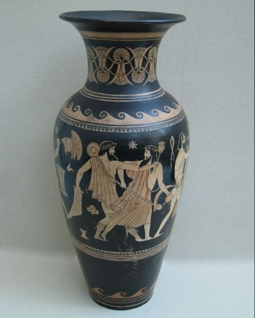 Pair terracotta Grand Tour vases by Unknown artist