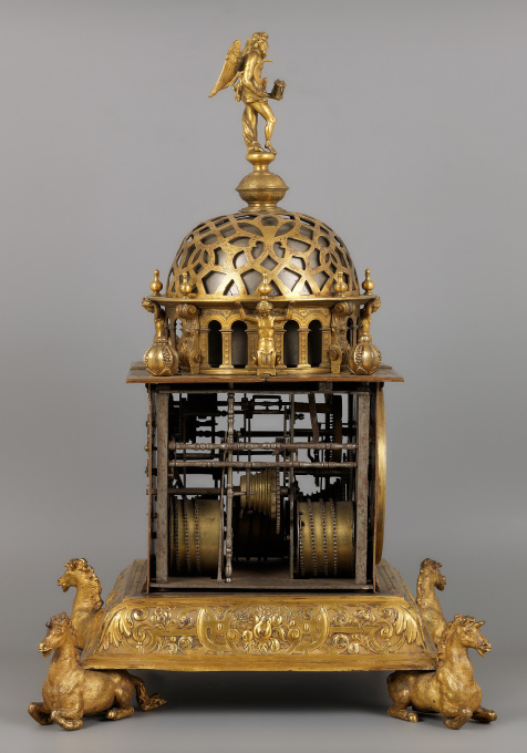 A Highly Important German Vertical Astronomical Table Clock by Artista Desconhecido