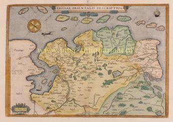 East Frisia  (Ostfriesland)  by Abraham Ortelius