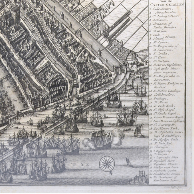 Amsterdam city plan - Joost van Sassen by Cornelis Anthonisz.