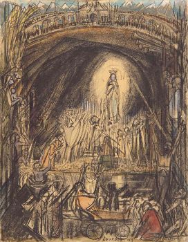 The Cave of Lourdes by Jan Toorop