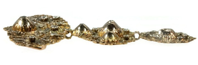 Early 19th century gold diamond pendant called a la jeanette by Onbekende Kunstenaar