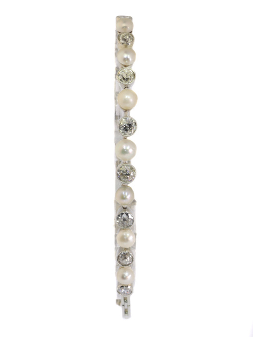 Vintage Art Deco diamond and pearl bracelet by Onbekende Kunstenaar