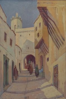 Street in Algiers - Straat in Algiers by Johan van der Bilt