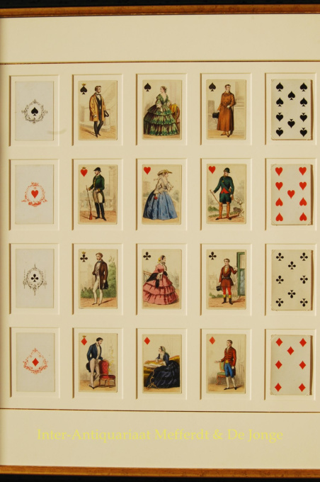 antique playing cards  by Gibert