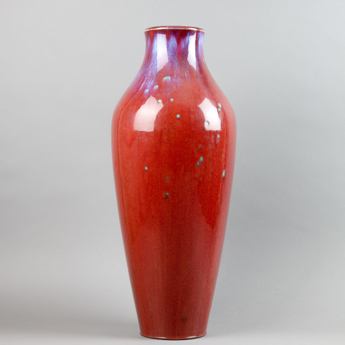 Sèvres "Sang de Boeuf" porcelaine vase by Sèvres