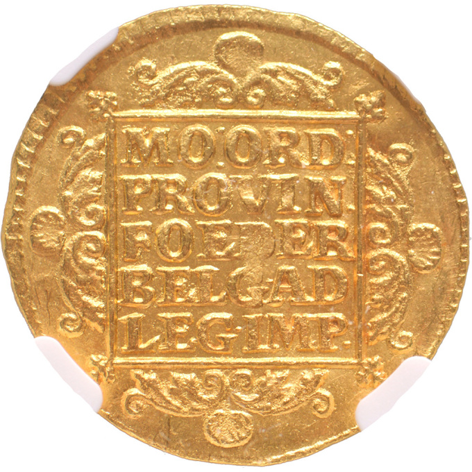 Gold ducat Holland – Vliegent Hert NGC MS 63 by Unknown artist