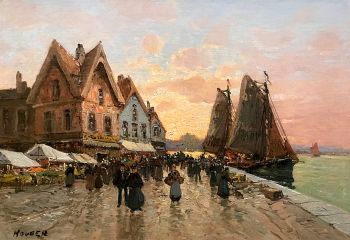 Harbor view by Charles Houben