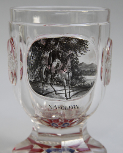 Bohemian Glass, Napoleon on Horseback by Unbekannter Künstler