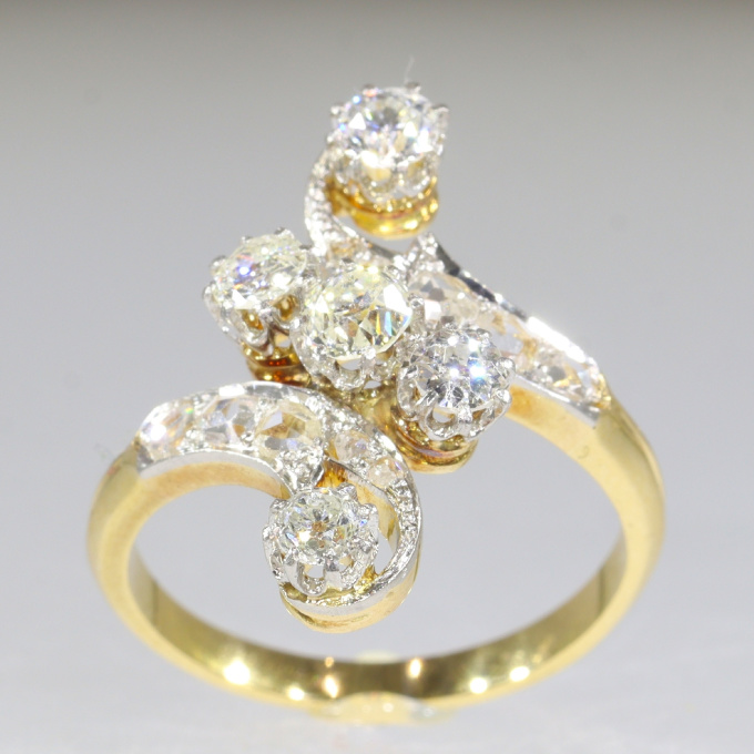 Vintage Belle Epoque diamond engagement ring by Unknown Artist