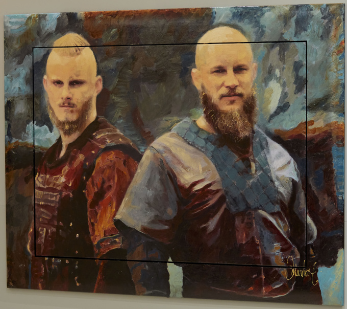 Ragnar and Son Vikings by Peter Donkersloot