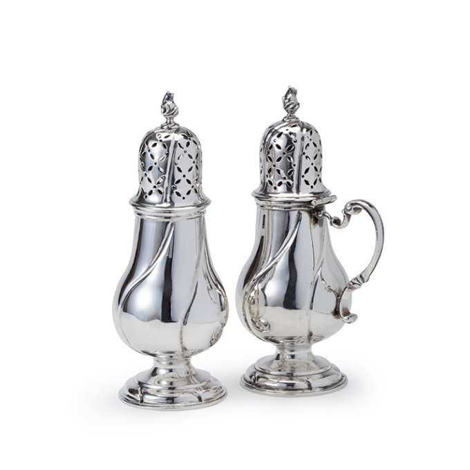 A Dutch silver set of casters by Johannes D’ Hoy
