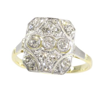Vintage Art Deco diamond engagement ring by Unknown Artist