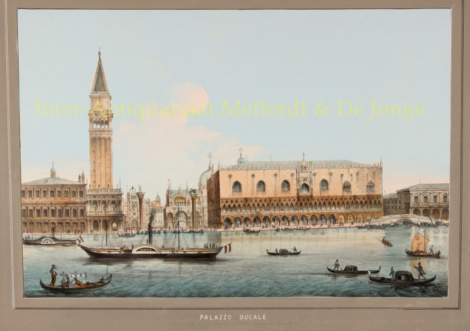 19th century view of Venice  by Eugenio Testolini