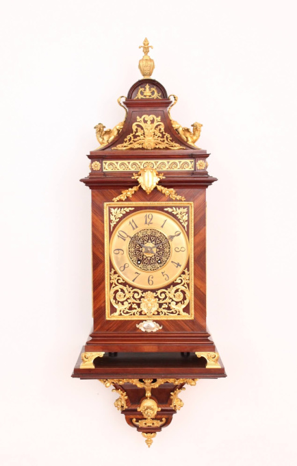 A rare French gilt bronze mounted kingswood bracket clock by Planchon, circa 1890 by Planchon