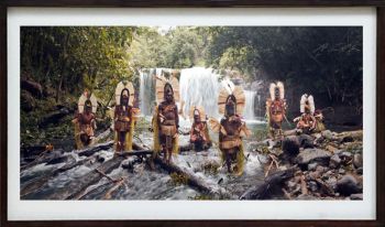 XXXIII 13, Mount Bosavi waterfall, Papua New Guinea, 2017 by Jimmy Nelson