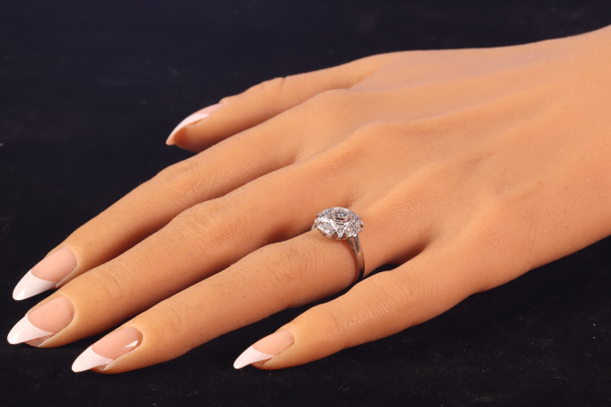 Vintage 1920's Art Deco diamond engagement ring by Artiste Inconnu