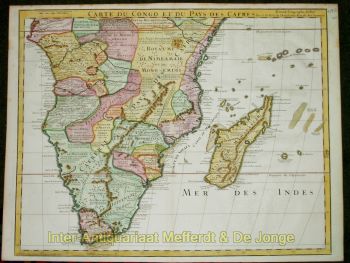 Zuidelijk Afrika  by  Carte du Congo et du Pays des Cafres