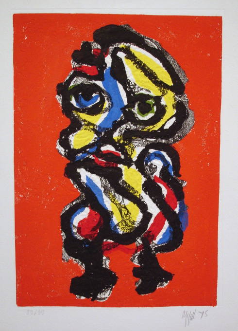 Figure in red by Karel Appel