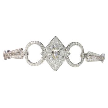 Vintage 1920's Art Deco diamond dog collar necklace by Artiste Inconnu