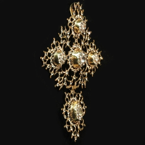 French antique gold Normandic cross Georgian period by Artiste Inconnu
