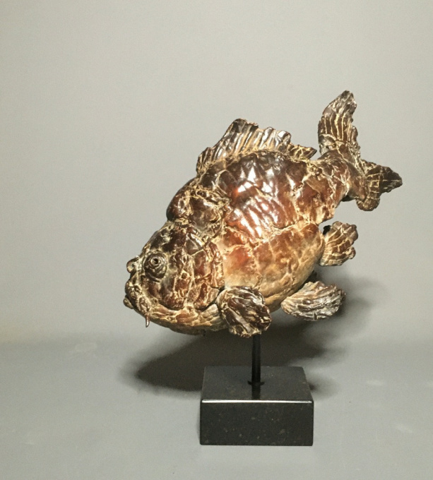Hieronymus - Bronze Sculpture Fish - In Stock by Pieter Vanden Daele
