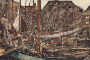 Harbour View of Dordrecht by Floris Arntzenius