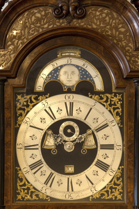 A rare Dutch walnut longcase clock, Gerrit Kramer, 1741 by Gerrit Kramer Groningen