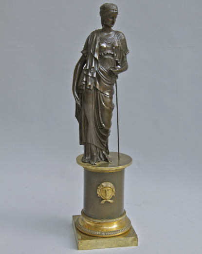 Bronze statue of a Classical Female Figure  by Unknown artist