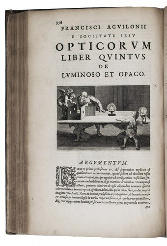 Master treatise on optics that synthesized the works of Ibn al-Haytham (Alhazen),  Euclid, Vitellion, Roger Bacon, Pena, Ramius, Risner and Kepler by François de Aguillon