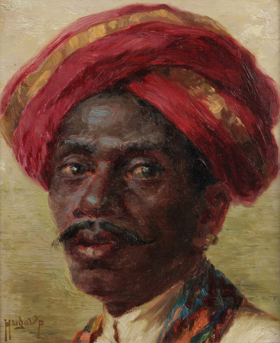 ​A portrait of a "Madras boy" by HUGO VILFRED VON PEDERSEN
