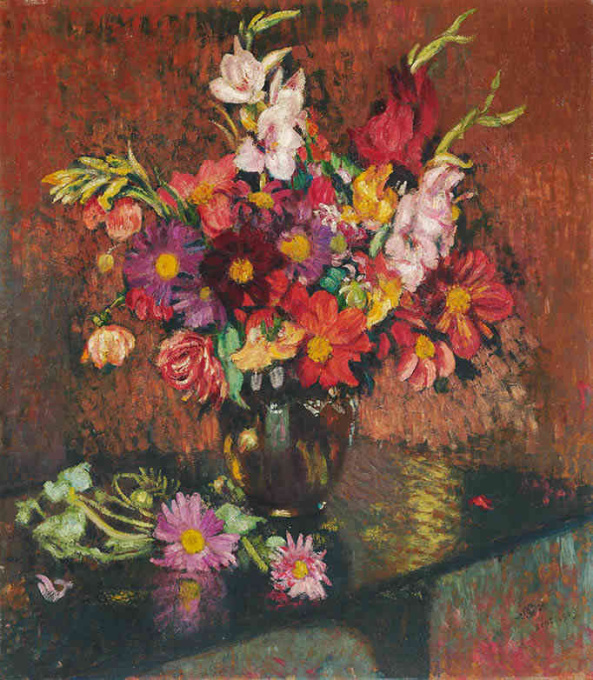 "Bloemen op tafel" by Georges Lemmen