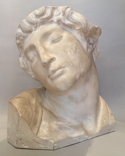 Plaster Bust of Michelangelo's Slave by Unbekannter Künstler