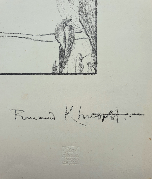 Une tête de face by Fernand-Edmond Jean Marie Khnopff