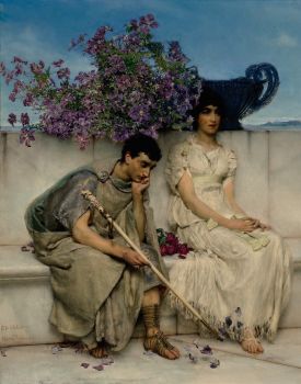  AN ELOQUENT SILENCE by Lawrence Alma-Tadema