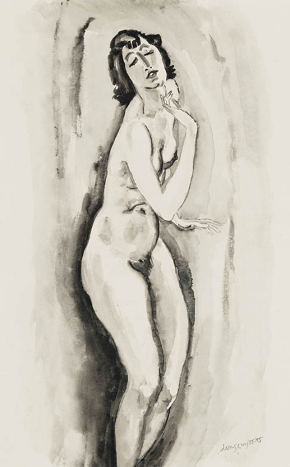 Standing female nude by Jan Sluijters